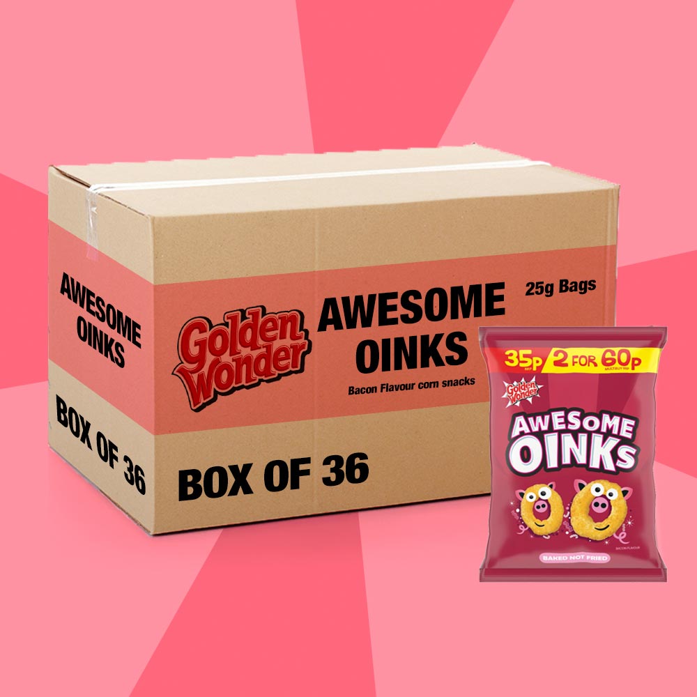 36x Golden Wonder Awesome Oinks 22g