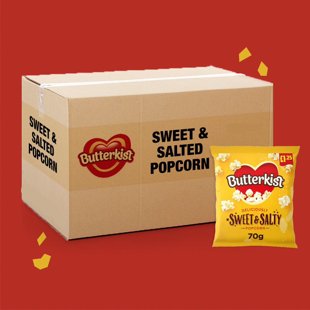 15x Butterkist Sweet & Salted Popcorn 70g