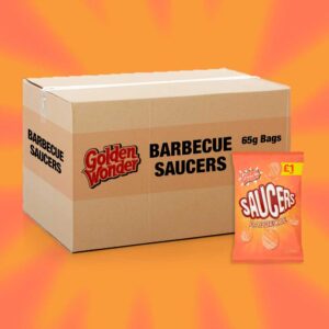 18x Golden Wonder Saucers Barbecue 40g