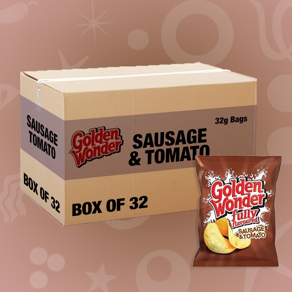 32x Golden Wonder Sausage & Tomato 32g