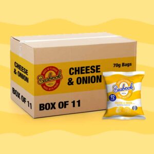 Box of 11 - Seabrook Cheese & Onion 70g - (£1 Bags)