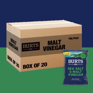 20x Burts Sea Salt & Malt Vinegar 40g