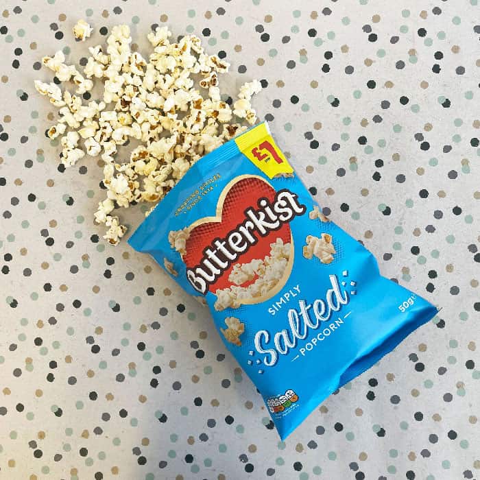 15x Butterkist Simply Salted Popcorn 50g