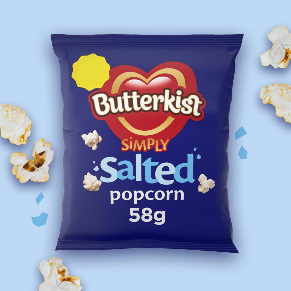 15x Butterkist Simply Salted Popcorn 50g