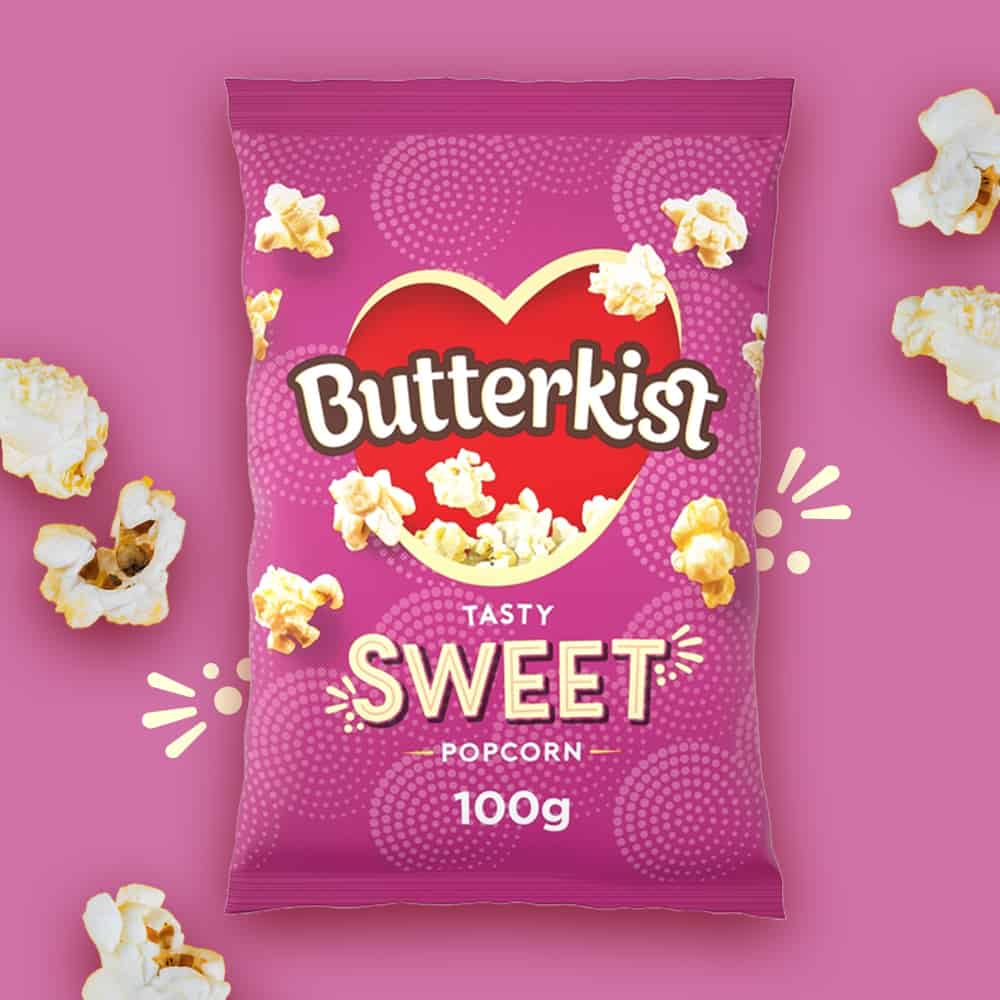 15x Butterkist Cinema Sweet Popcorn 70g