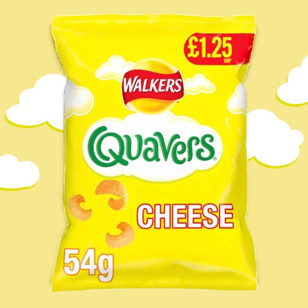 18x Walkers Quavers Cheese 54g
