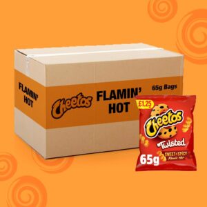 18x Cheetos Twisted Sweet & Spicy Flamin' Hot 65g