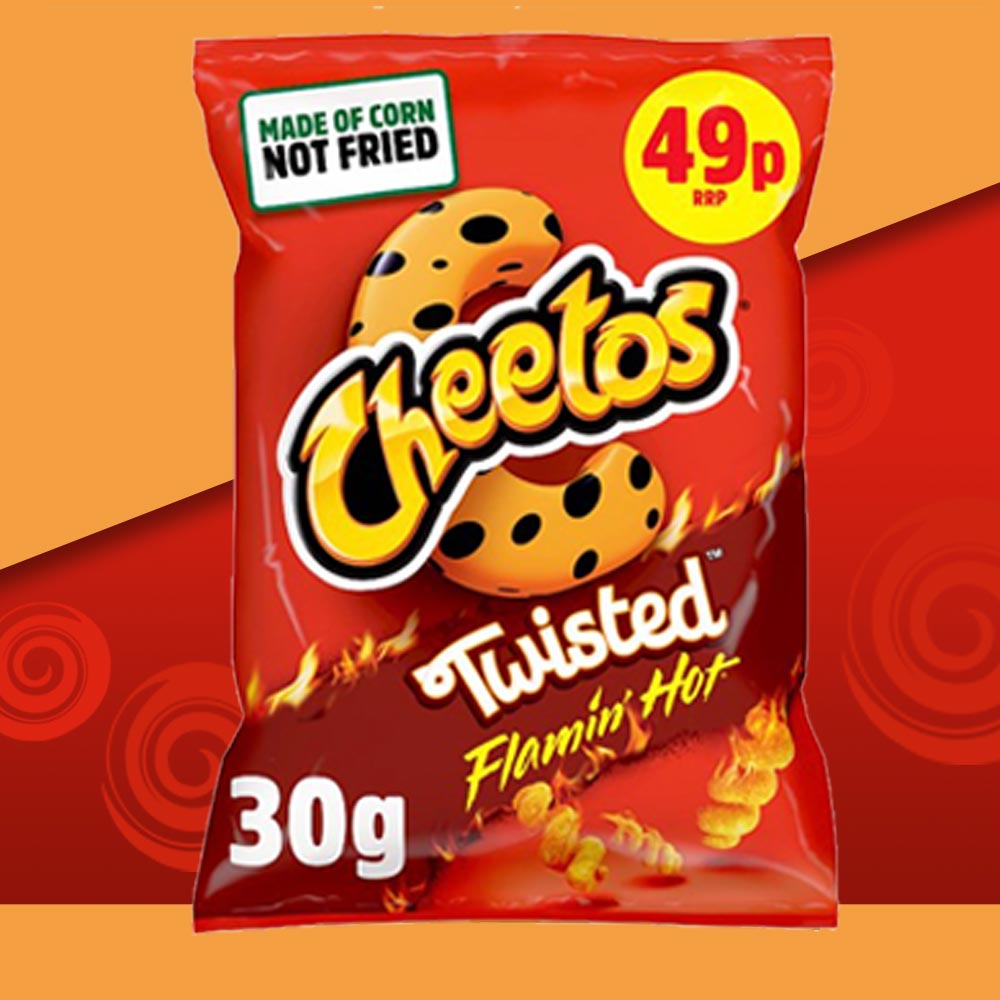 30x Cheetos Twisted Flamin’ Hot 30g