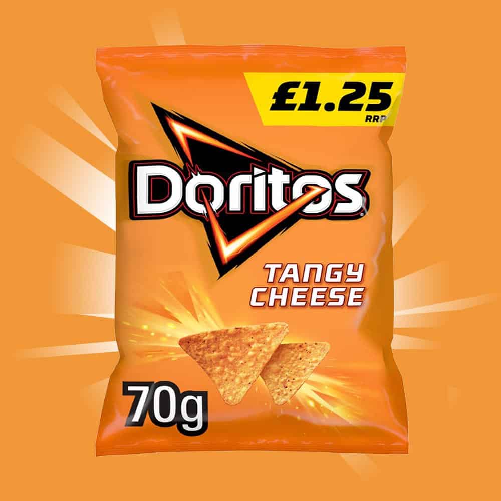 18x Doritos Tangy Cheese 70g
