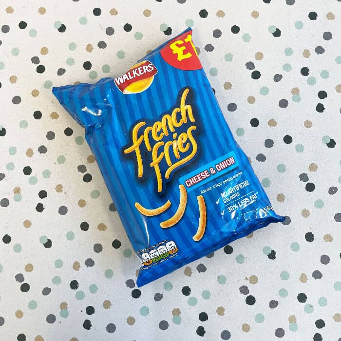 18x Walkers French Fries Cheese & Onion 54g