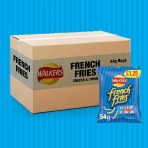 18x Walkers French Fries Cheese & Onion 54g