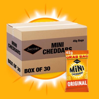 30x Jacob's Mini Cheddars Original 45g