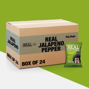 24x Real Crisps Jalapeno Pepper 35g - (Snack Bag)