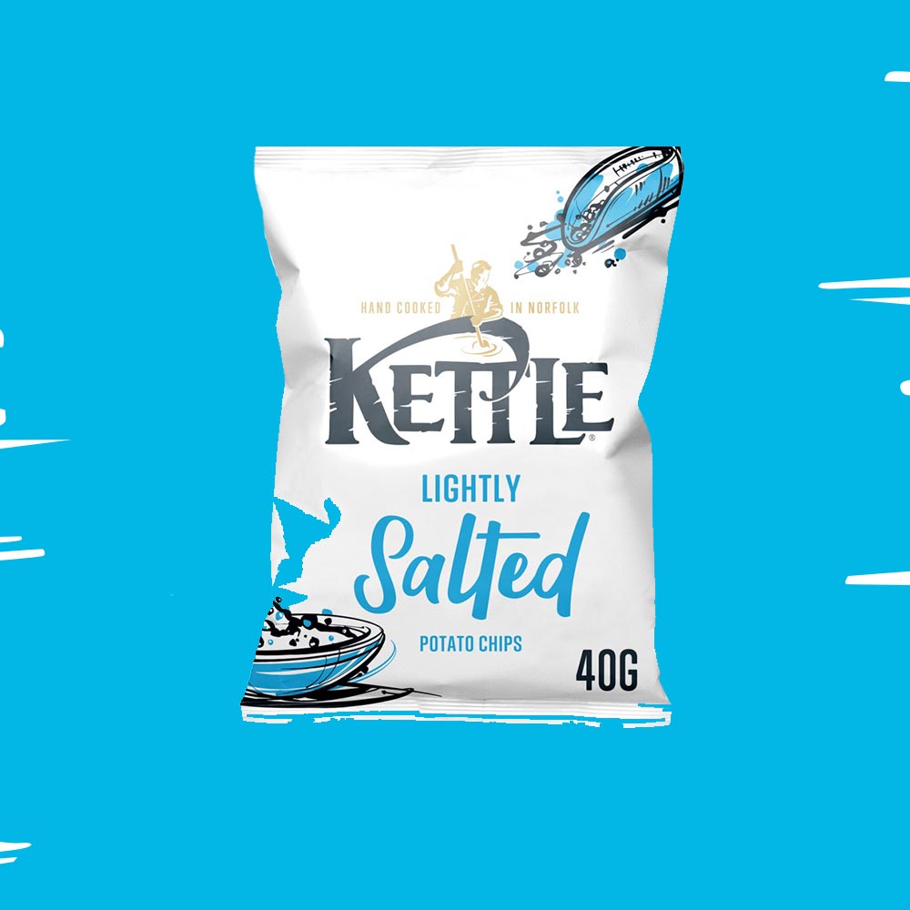 18x Kettle Chips Lightly Salted 40g
