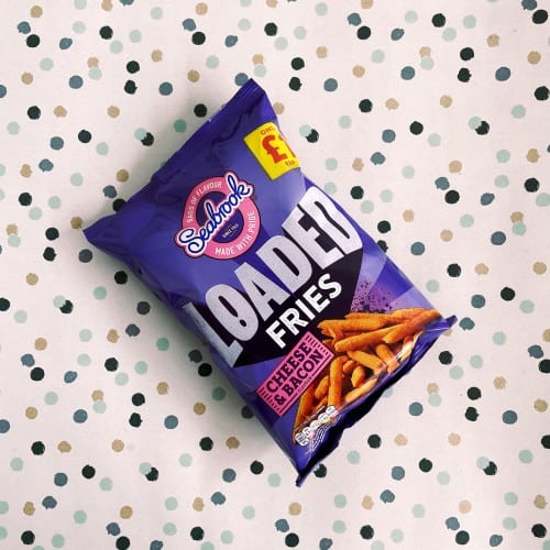 Box of 11 – Seabrook Cheese and Bacon Loaded Fries 80g – (£1 Bags)
