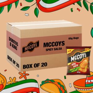 Box of 20 - McCoy's Epic Eats Spicy Salsa 65g - (£1.25 Bag)