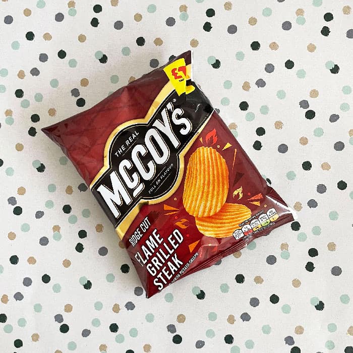 McCoy's Flame Grilled Steak Crisps Multipack - 6x30g Bags Of British Potato Chips