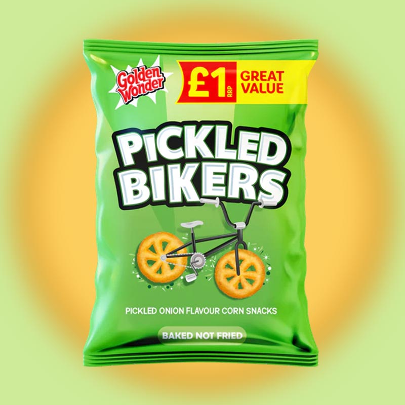 18x Golden Wonder Pickled Bikers 50g