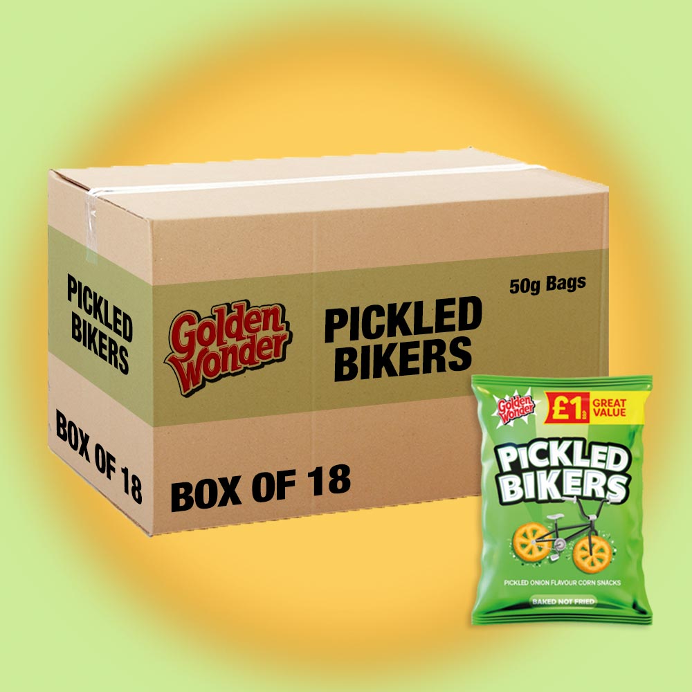 18x Golden Wonder Pickled Bikers 50g