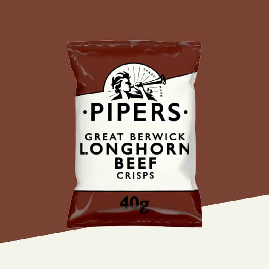 24x Pipers Great Berwick Longhorn Beef 40g