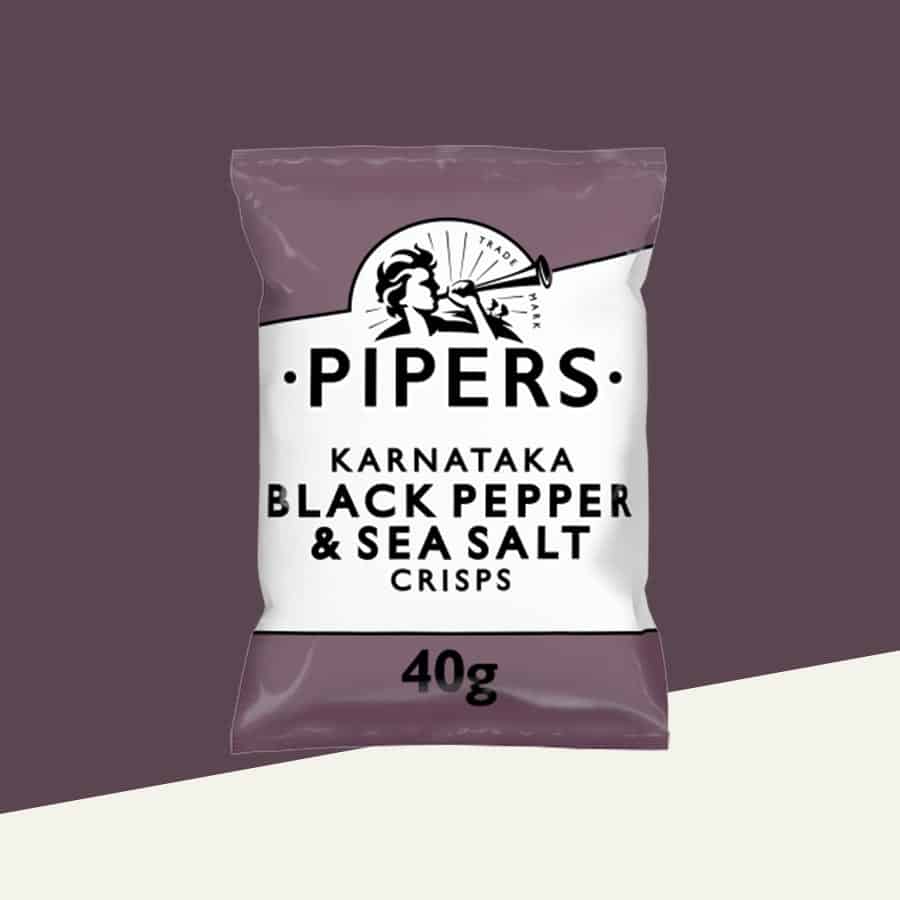 24x Pipers Karnataka Black Pepper & Sea Salt 40g
