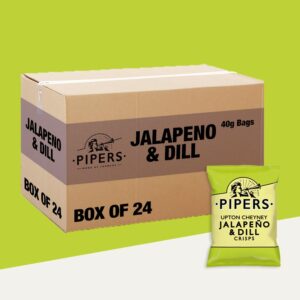 24x Pipers Upton Cheyney Jalapeno & Dill 40g