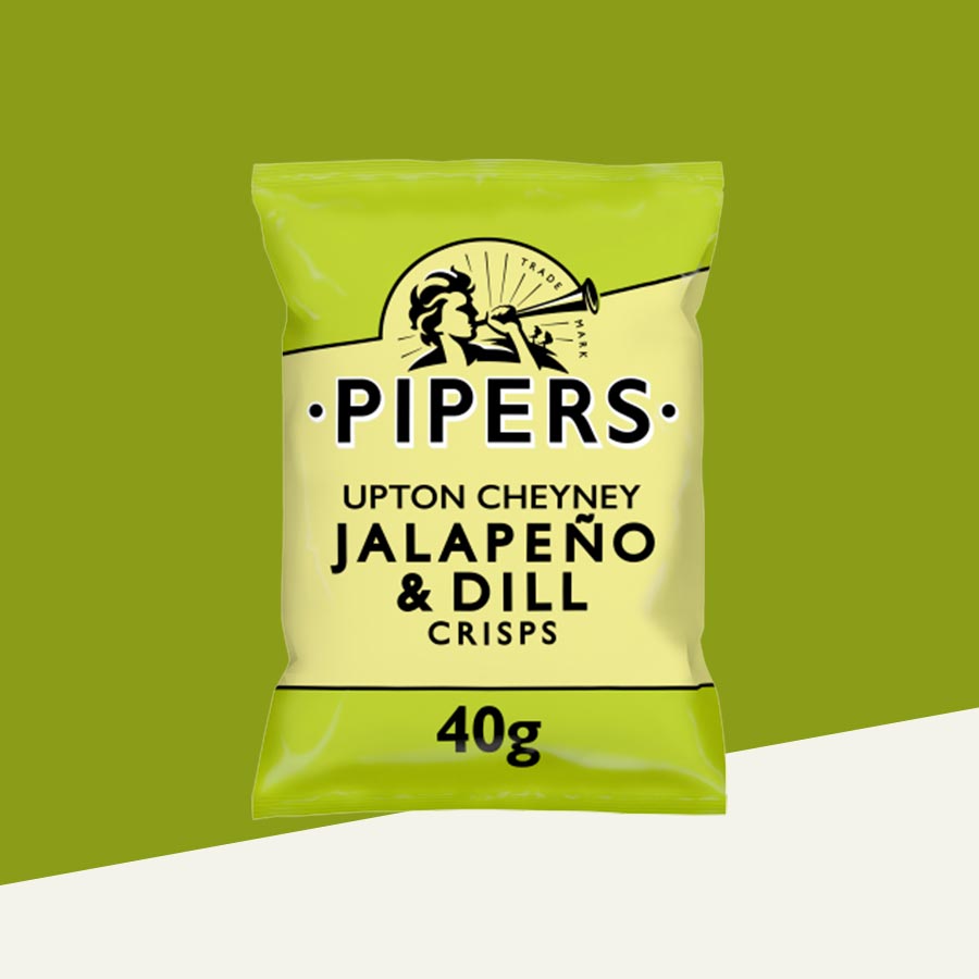 24x Pipers Upton Cheyney Jalapeno & Dill 40g