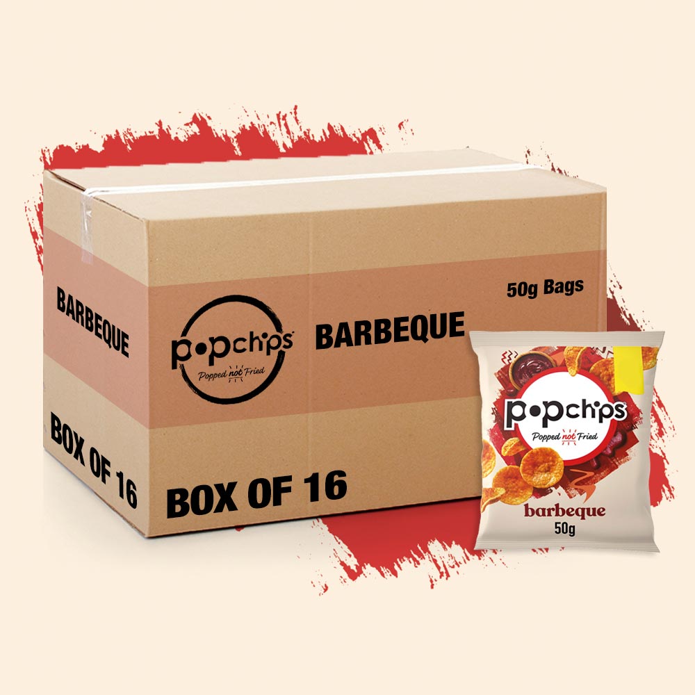 16x Popchips Barbeque 50g