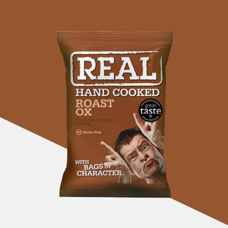 24x Real Crisps Roast Ox 35g