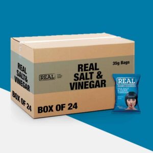 24x Real Crisps Sea Salt & Cider Vinegar 35g