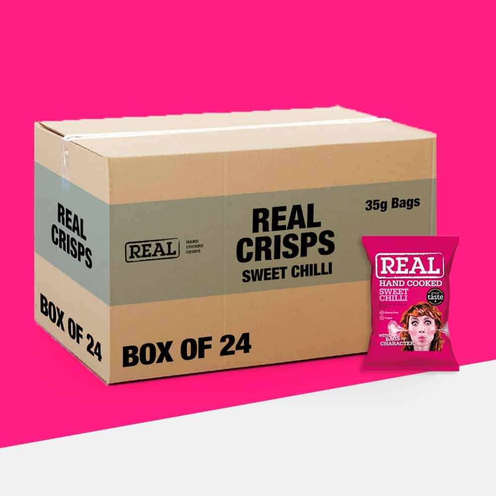 24x Real Crisps Sweet Chilli 35g