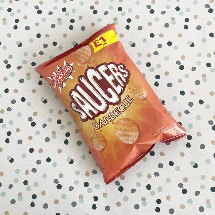 18x Golden Wonder Saucers Barbecue 40g