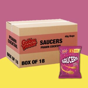 18x Golden Wonder Saucers Prawn Cocktail 40g