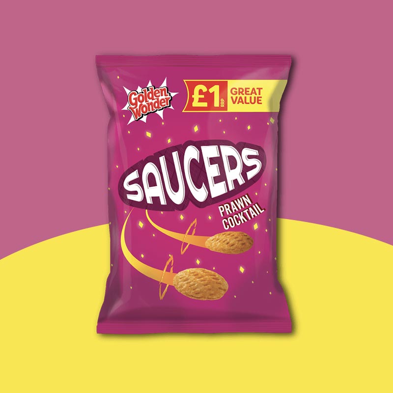 18x Golden Wonder Saucers Prawn Cocktail 40g