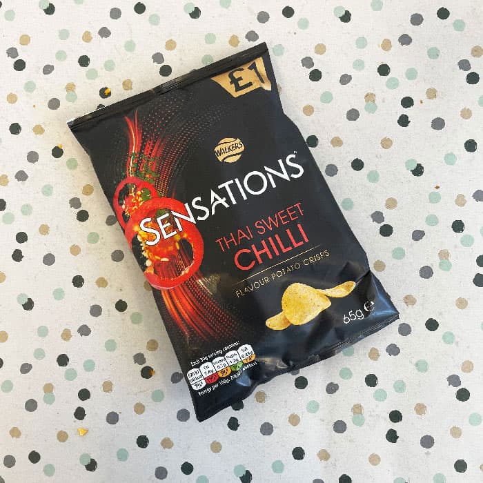 18x Walkers Sensations Thai Sweet Chilli 65g