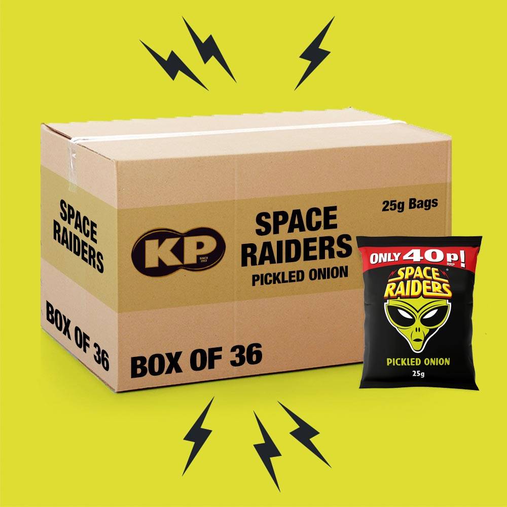 36x Space Raiders Pickled Onion 25g