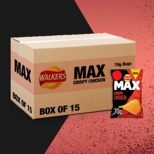 Box of 15 - Walkers Max Crispy Chicken 70g - (£1.25 Bags)