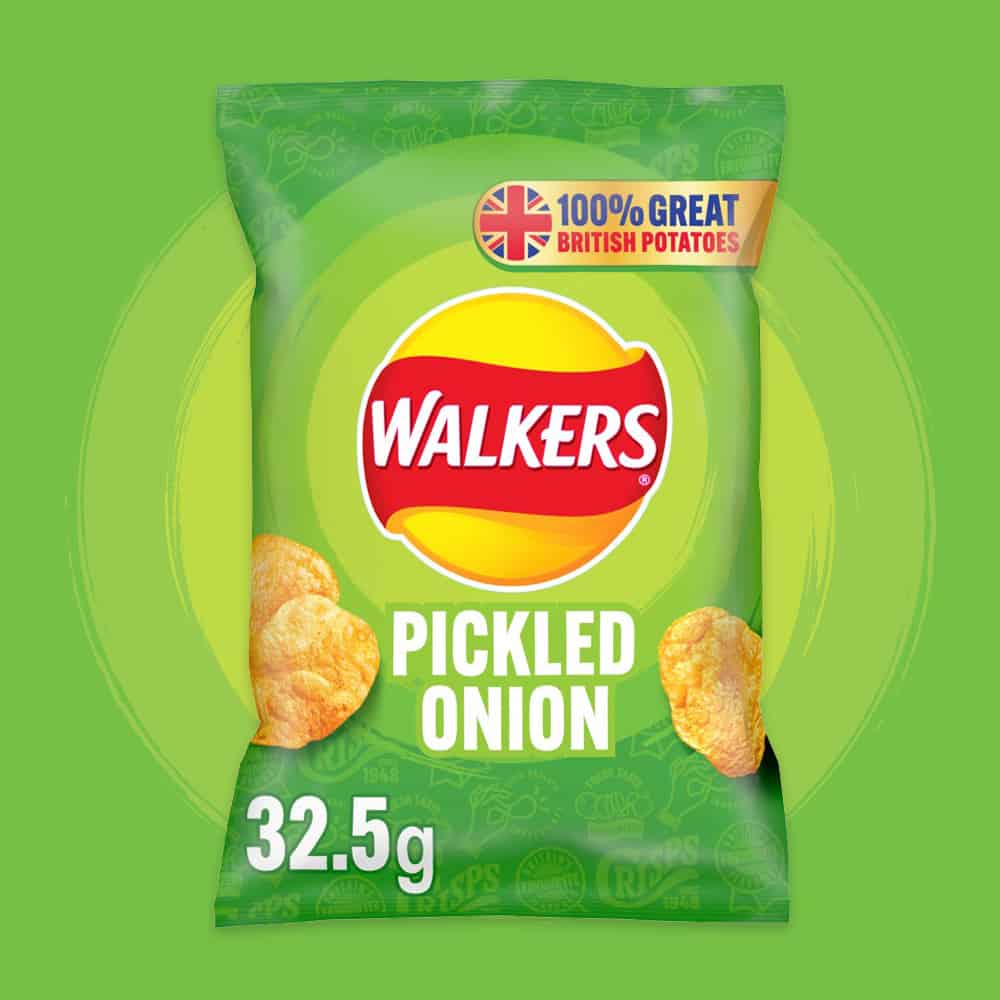 32x Walkers Pickled Onion 32.5g