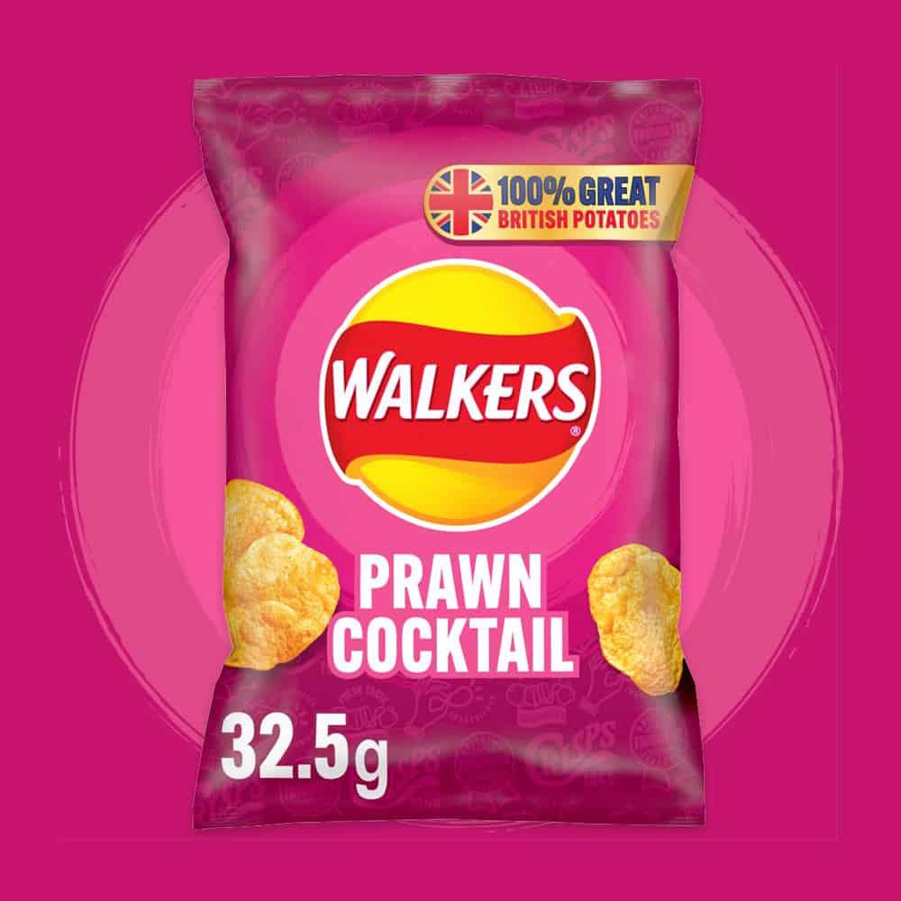32x Walkers Prawn Cocktail 32.5g