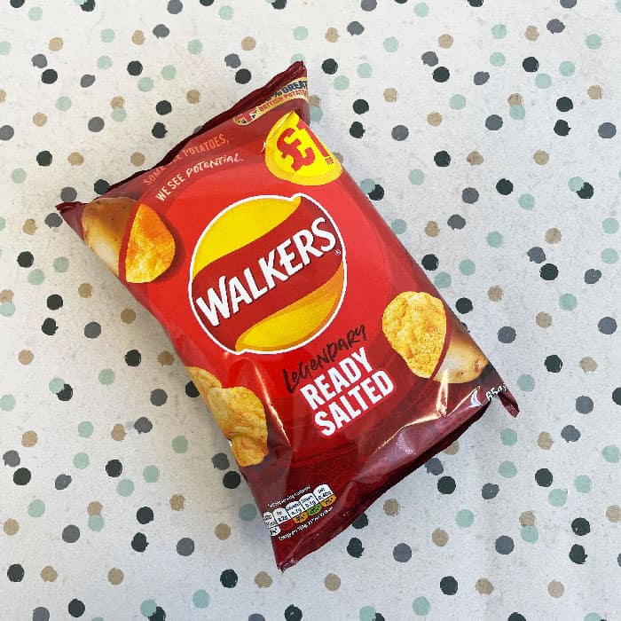 18x Walkers Ready Salted 70g