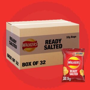 32x Walkers Ready Salted 32.5g