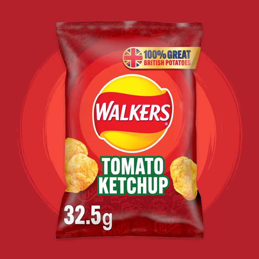 32x Walkers Tomato Ketchup 32.5g