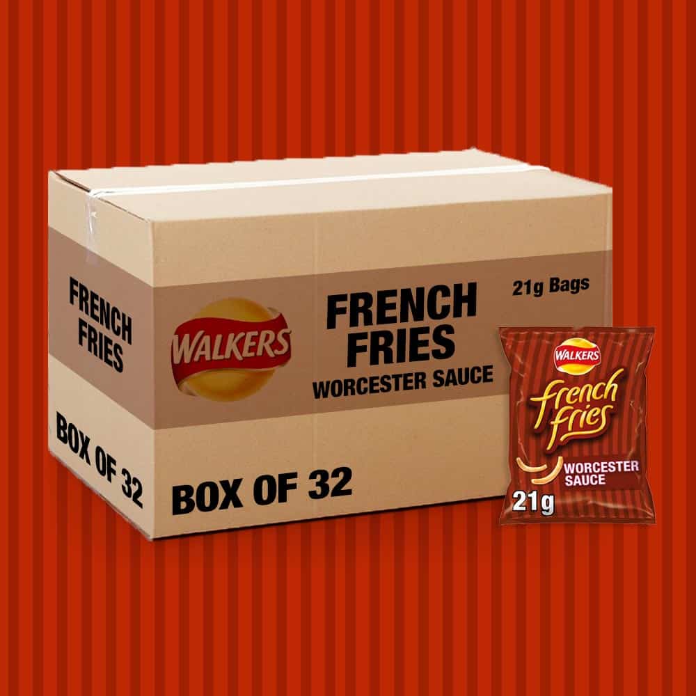 32x Walkers French Fries Worcester Sauce 21g