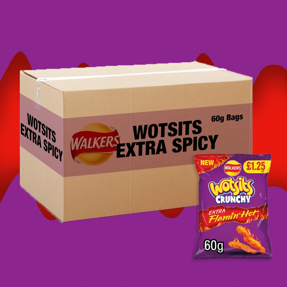 15x Wotsits Crunchy Extra Flamin’ Hot 60g