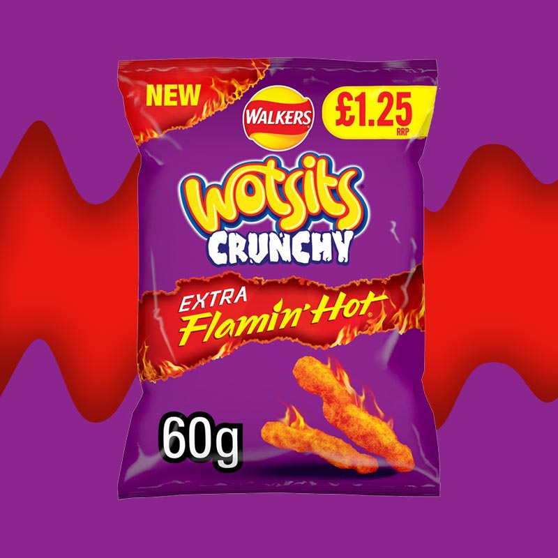 15x Wotsits Crunchy Extra Flamin’ Hot 60g