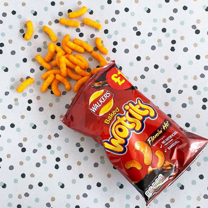 18x Wotsits Sweet & Spicy Flamin’ Hot 60g