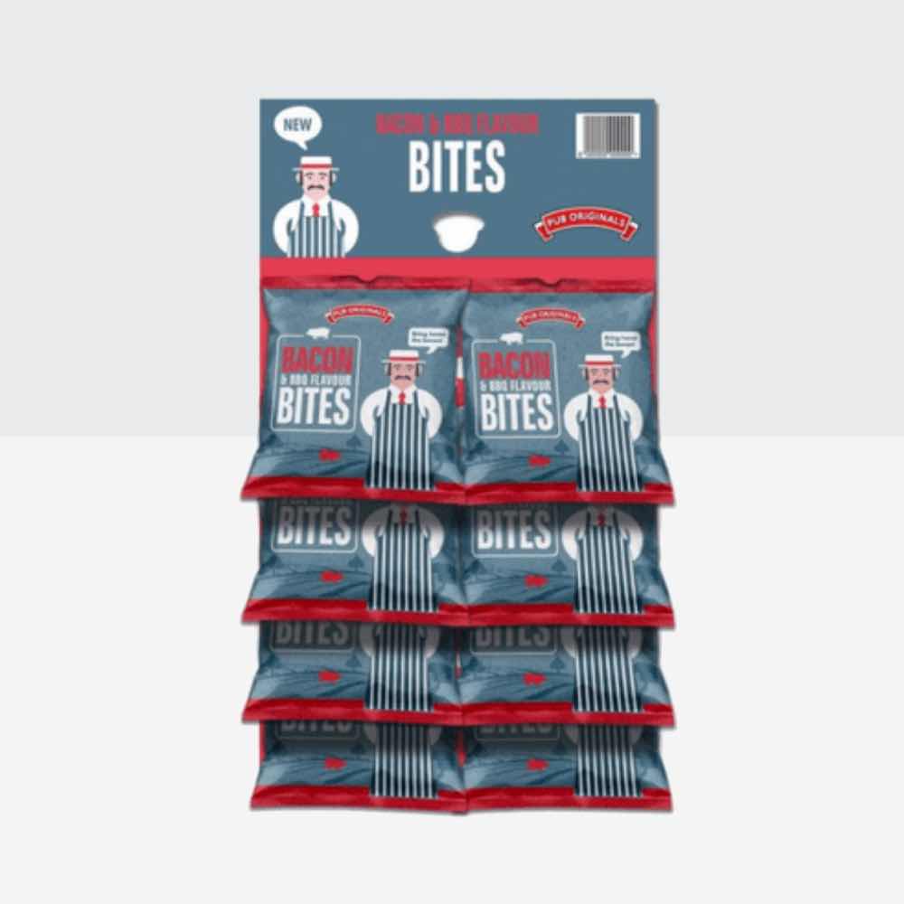 8x Pub Original Bacon & BBQ Flavour Bites Pub Card 40g