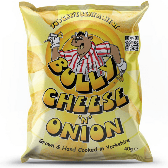 24x Bully Cheese ‘N’ Onion Crisps 40g