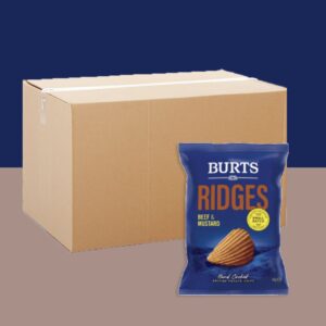 20x Burts Ridges Beef & Mustard 40g