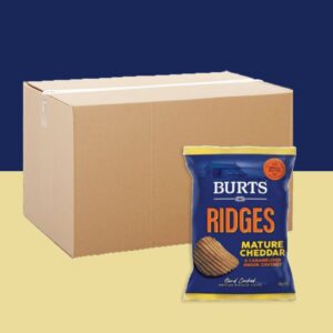 20x Burts Ridges Mature Cheddar 40g
